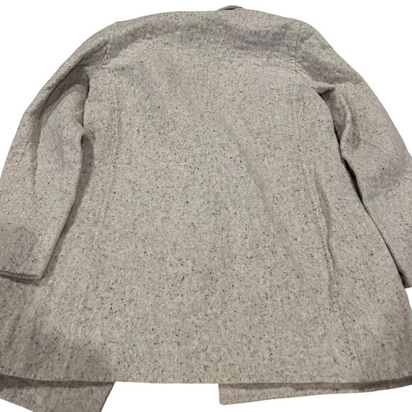 Linda Allard Ellen Tracy Jacket Womens Cream Wool Rabbit Hair Open Front Size 2 - Picture 12 of 13